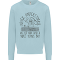 Never Underestimate an Old Man Table Tennis Kids Sweatshirt Jumper Light Blue