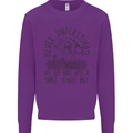 Never Underestimate an Old Man Table Tennis Kids Sweatshirt Jumper Purple