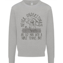 Never Underestimate an Old Man Table Tennis Kids Sweatshirt Jumper Sports Grey