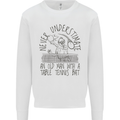 Never Underestimate an Old Man Table Tennis Kids Sweatshirt Jumper White