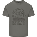 Never Underestimate an Old Man Table Tennis Kids T-Shirt Childrens Charcoal
