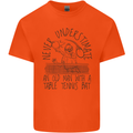 Never Underestimate an Old Man Table Tennis Kids T-Shirt Childrens Orange