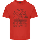 Never Underestimate an Old Man Table Tennis Kids T-Shirt Childrens Red