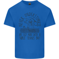 Never Underestimate an Old Man Table Tennis Kids T-Shirt Childrens Royal Blue