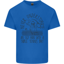 Never Underestimate an Old Man Table Tennis Kids T-Shirt Childrens Royal Blue