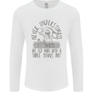 Never Underestimate an Old Man Table Tennis Mens Long Sleeve T-Shirt White