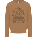 Never Underestimate an Old Man Table Tennis Mens Sweatshirt Jumper Caramel Latte