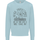 Never Underestimate an Old Man Table Tennis Mens Sweatshirt Jumper Light Blue