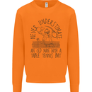 Never Underestimate an Old Man Table Tennis Mens Sweatshirt Jumper Orange