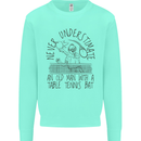 Never Underestimate an Old Man Table Tennis Mens Sweatshirt Jumper Peppermint