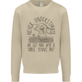 Never Underestimate an Old Man Table Tennis Mens Sweatshirt Jumper Sand