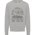 Never Underestimate an Old Man Table Tennis Mens Sweatshirt Jumper Sports Grey