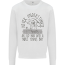 Never Underestimate an Old Man Table Tennis Mens Sweatshirt Jumper White