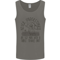 Never Underestimate an Old Man Table Tennis Mens Vest Tank Top Charcoal