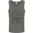 Never Underestimate an Old Man Table Tennis Mens Vest Tank Top Charcoal