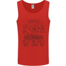 Never Underestimate an Old Man Table Tennis Mens Vest Tank Top Red