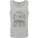 Never Underestimate an Old Man Table Tennis Mens Vest Tank Top Sports Grey