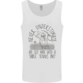 Never Underestimate an Old Man Table Tennis Mens Vest Tank Top White