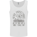 Never Underestimate an Old Man Table Tennis Mens Vest Tank Top White