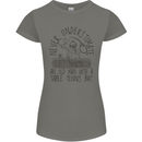 Never Underestimate an Old Man Table Tennis Womens Petite Cut T-Shirt Charcoal