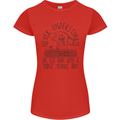 Never Underestimate an Old Man Table Tennis Womens Petite Cut T-Shirt Red