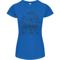Never Underestimate an Old Man Table Tennis Womens Petite Cut T-Shirt Royal Blue