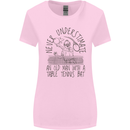 Never Underestimate an Old Man Table Tennis Womens Wider Cut T-Shirt Light Pink