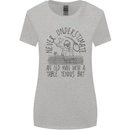 Never Underestimate an Old Man Table Tennis Womens Wider Cut T-Shirt Sports Grey