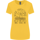 Never Underestimate an Old Man Table Tennis Womens Wider Cut T-Shirt Yellow