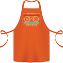 New Dad Father Gaming Gamer Baby Cotton Apron 100% Organic Orange