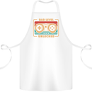 New Dad Father Gaming Gamer Baby Cotton Apron 100% Organic White