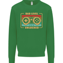 New Dad Father Gaming Gamer Baby Kids Sweatshirt Jumper Irish Green