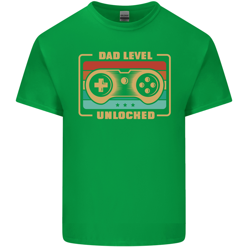 New Dad Father Gaming Gamer Baby Kids T-Shirt Childrens Irish Green