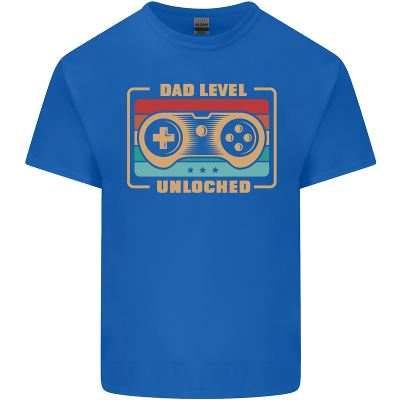 New Dad Father Gaming Gamer Baby Kids T-Shirt Childrens Royal Blue