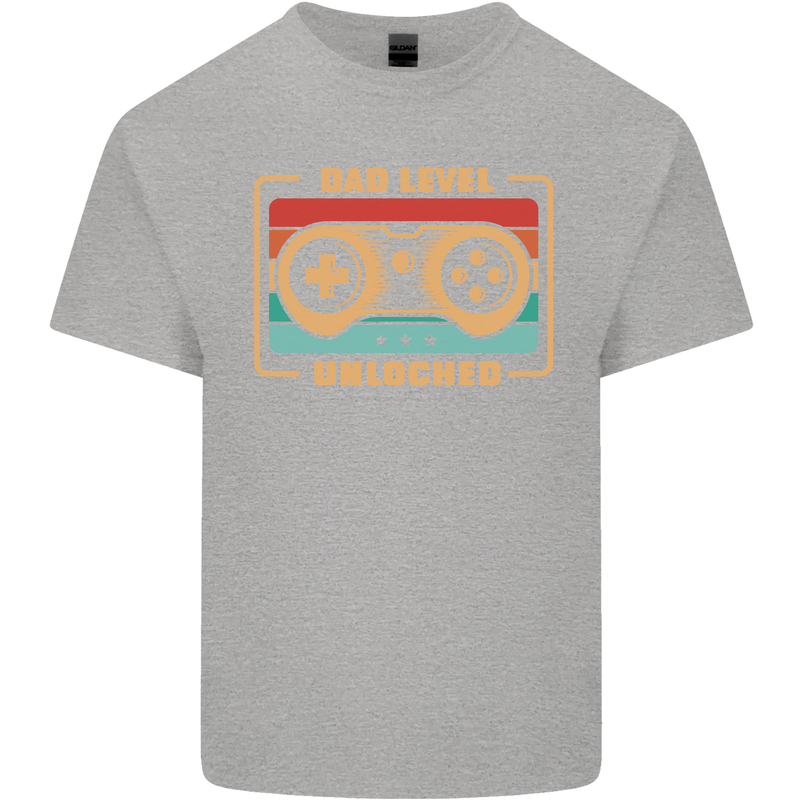 New Dad Father Gaming Gamer Baby Kids T-Shirt Childrens Sports Grey