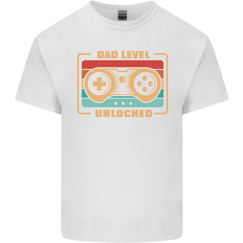 New Dad Father Gaming Gamer Baby Kids T-Shirt Childrens White