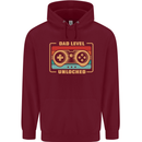 New Dad Father Gaming Gamer Baby Mens 80% Cotton Hoodie Maroon