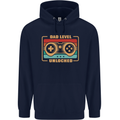 New Dad Father Gaming Gamer Baby Mens 80% Cotton Hoodie Navy Blue