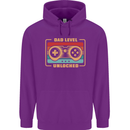 New Dad Father Gaming Gamer Baby Mens 80% Cotton Hoodie Purple