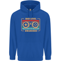 New Dad Father Gaming Gamer Baby Mens 80% Cotton Hoodie Royal Blue