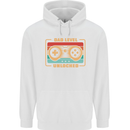 New Dad Father Gaming Gamer Baby Mens 80% Cotton Hoodie White
