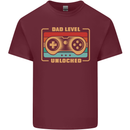 New Dad Father Gaming Gamer Baby Mens Cotton T-Shirt Tee Top Maroon