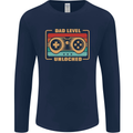 New Dad Father Gaming Gamer Baby Mens Long Sleeve T-Shirt Navy Blue