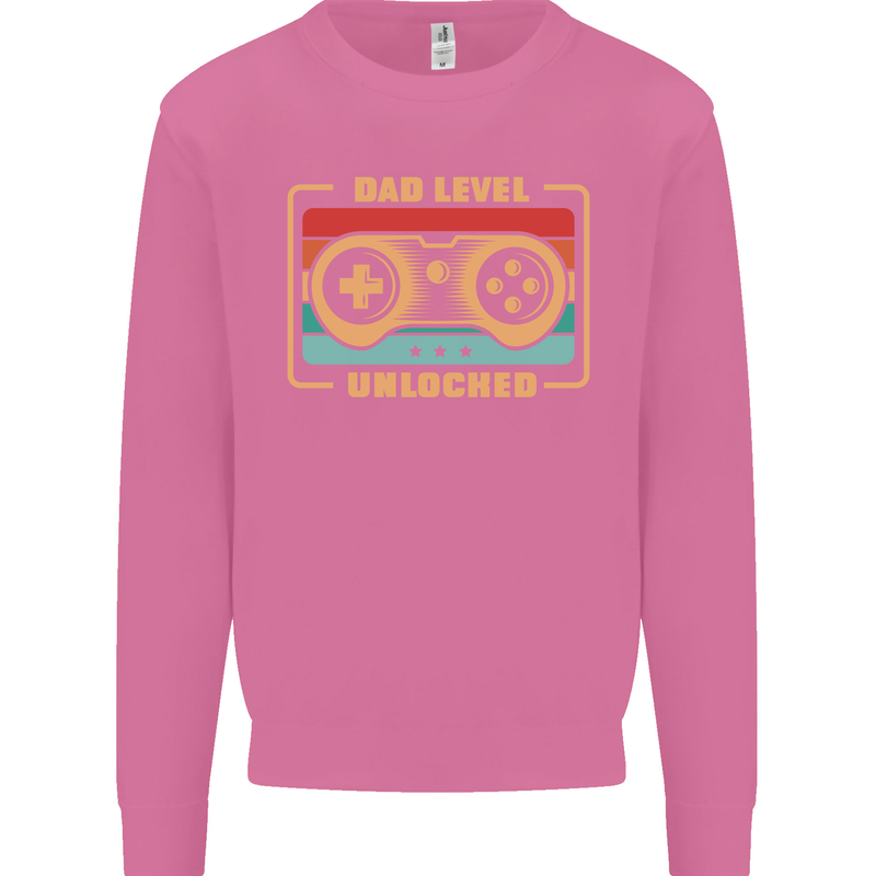 New Dad Father Gaming Gamer Baby Mens Sweatshirt Jumper Azalea
