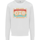 New Dad Father Gaming Gamer Baby Mens Sweatshirt Jumper White