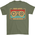 New Dad Father Gaming Gamer Baby Mens T-Shirt 100% Cotton Military Green