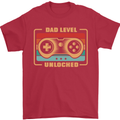 New Dad Father Gaming Gamer Baby Mens T-Shirt 100% Cotton Red
