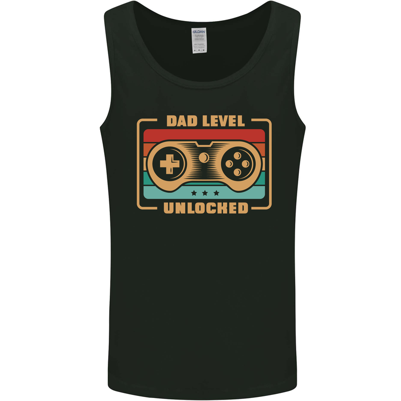 New Dad Father Gaming Gamer Baby Mens Vest Tank Top Black
