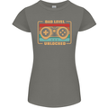 New Dad Father Gaming Gamer Baby Womens Petite Cut T-Shirt Charcoal