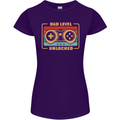 New Dad Father Gaming Gamer Baby Womens Petite Cut T-Shirt Purple